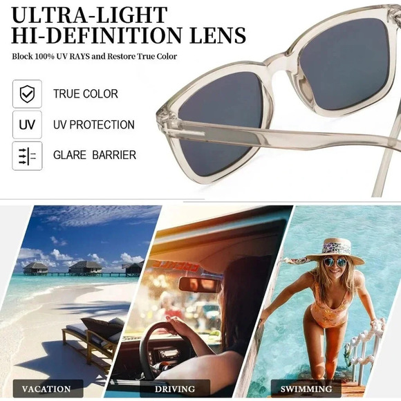 ❤️Women Cream Fashion Sunglasses Polarized  Driving Anti Glare Stylish Design - Picture 6 of 6